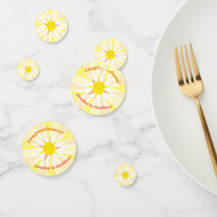 Confettis Vous êtes mon Baby shower Sunshine