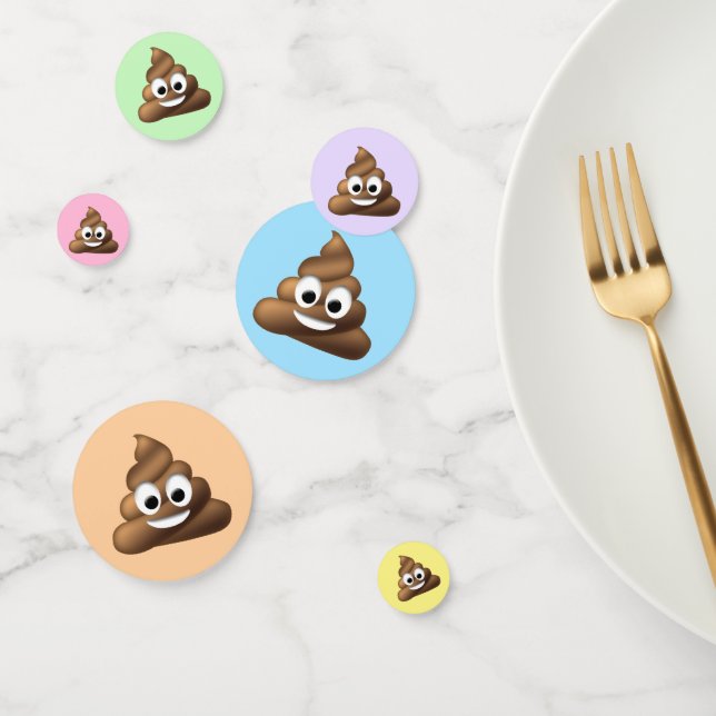 Confettis Vous pouvez Customiser, Poop Emoji (Groupe)