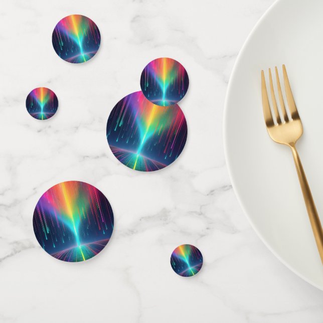 Confettis Voyage en goutte arc-en-ciel (Groupe)