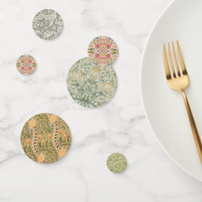 Confettis William Morris Lodden Spring Wallpaper Art (Groupe)