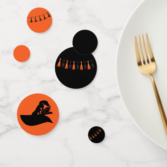 Confettis Witch Casquette Tassels | Halloween (Groupe)