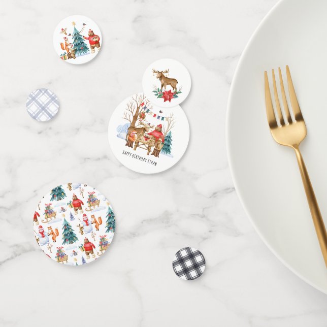 Confettis Woodland Friends Winter Birday Party (Groupe)