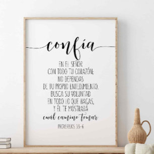 Confía En El Señor Con Todo Tu Corazón Poster