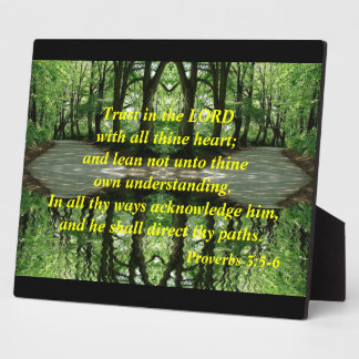 Confiance dans le Lord Plaque