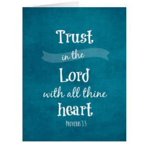 Confiance dans le Seigneur Bible Verse