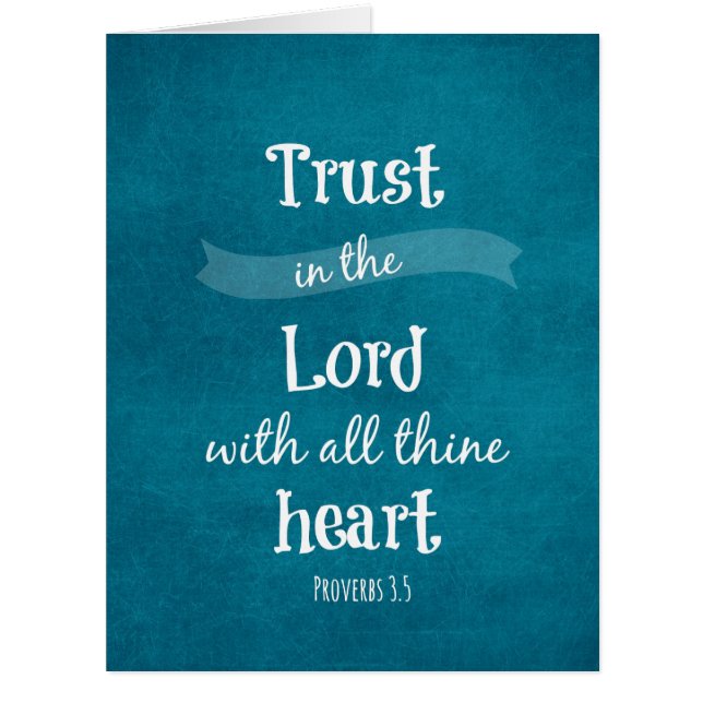 Confiance dans le Seigneur Bible Verse (Devant)