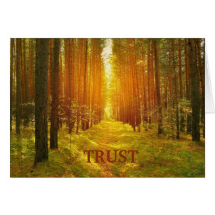 Confiance dans le sentier de la forêt du Seigneur 