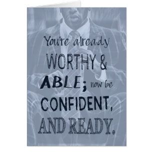 Confiance de Black Man