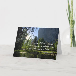 Confiance en Dieu Carte Baptême Adulte