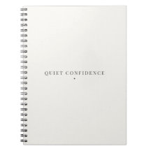 Confiance Tranquille Cahier Minimaliste Calme Neut