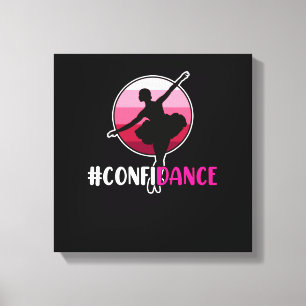 Confidance Dancers Dancing Dance Day Graphic Canvas Print