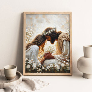 Confide in Him, Christian Wall Art, Jesus Praying  Poster