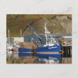 Confidence at the Galaxy Dock, Dutch Harbour, AK Postcard