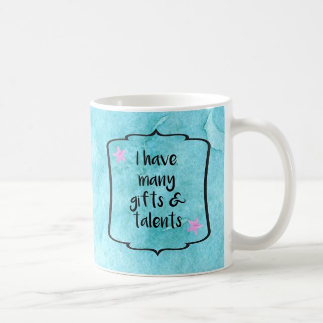 Confidence Boost Motivation Affirmation Quote Coffee Mug (Right)