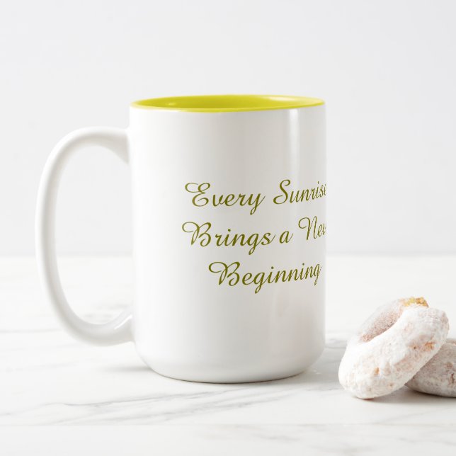 Confidence Inspirational Coffee Mug (With Donut)