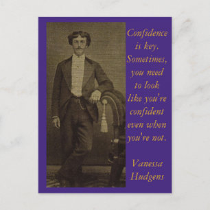Confidence is Key Postcard