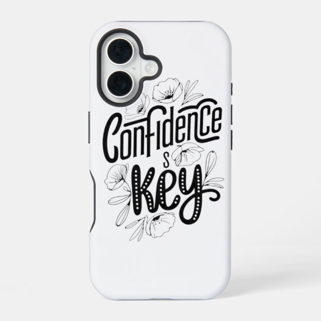 Confidence key  iPhone 16 case (Back)