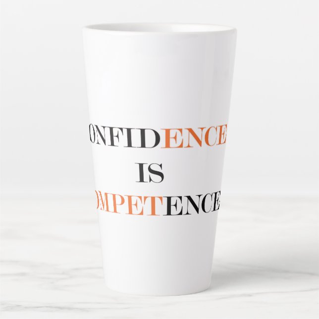 Confidence Latte Mug (Front)