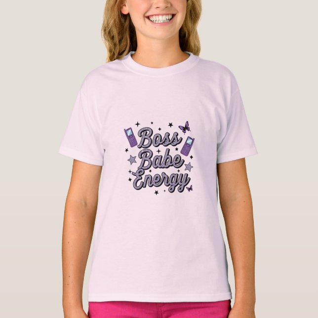 Confidence Looks Good – Boss Babe Tee (Front)