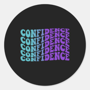 Confidence Prevention Classic Round Sticker