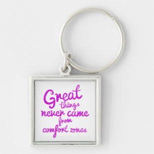 Confidence, Success, Goals Attitude Motivational Keychain
