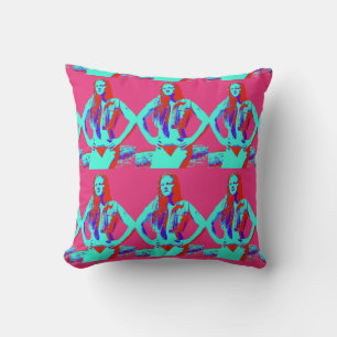 confident bikini girl pillow