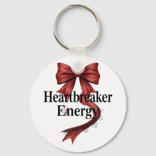 Confident "Heartbreaker Energy" Quote Keychain