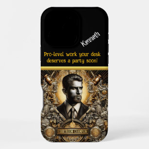 Confident Lawyer in Court iPhone 16 Pro Max Case