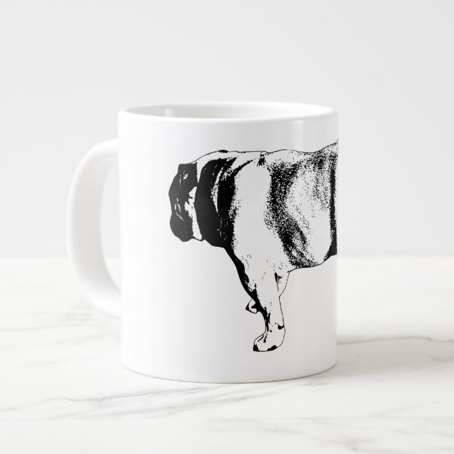 Confident Stride, Morning Calm Large Coffee Mug (Front Left)