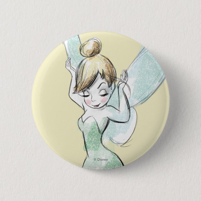 Confident Tinker Bell 2 Inch Round Button (Front)