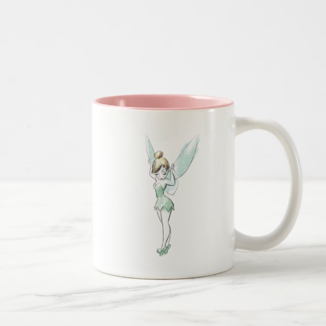 Confident Tinker Bell Two-Tone Coffee Mug (Right)