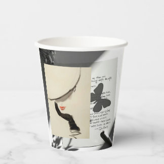 Confident Woman Paper Cups