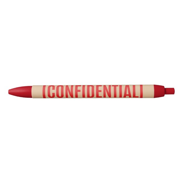 Confidential Black Ink Pen (Front)