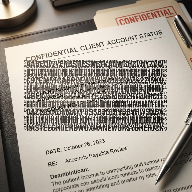 Confidential Document Security Self-inking Stamp (Creator Uploaded)