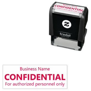 Confidential For Authorized Personnel Only Self-inking Stamp