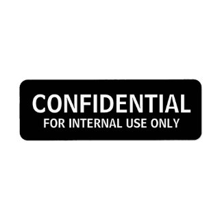 CONFIDENTIAL labels