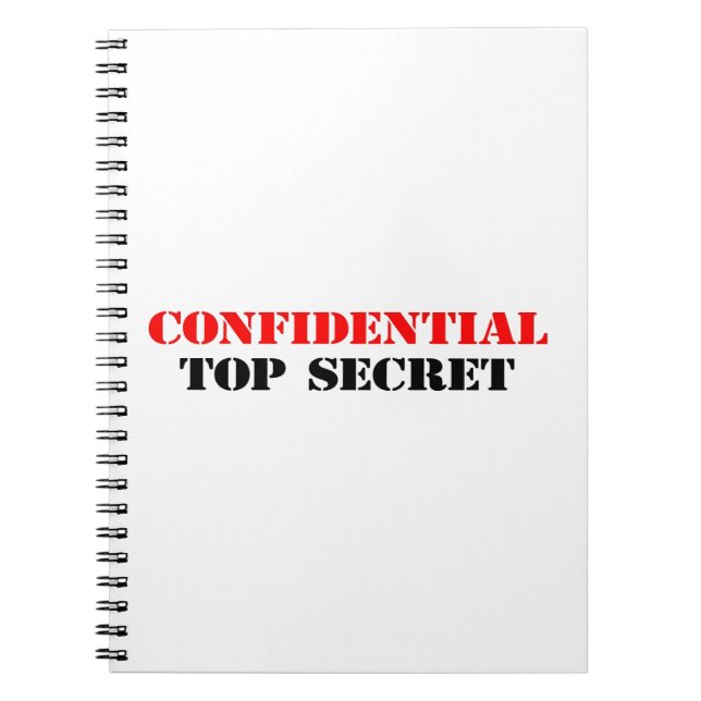 Confidential Notebook (Front)