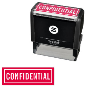 Confidential Self-inking Stamp