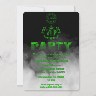 Confidential Top Secret VIP Party Invitation