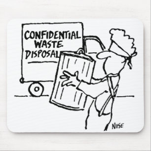 Confidential Waste Disposal Mouse Pad