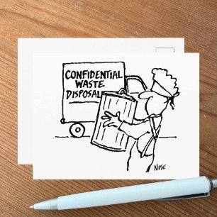 Confidential Waste Disposal Postcard