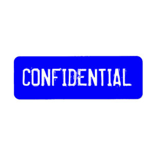 CONFIDENTIEL en texte blanc sur l'arrière - plan