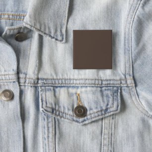 Confidently Against a Stylish Brown Wall 2 Inch Square Button