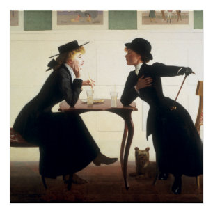 Confides by Harry Watrous Poster