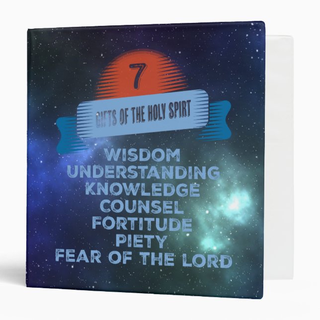 Confirmation 7 Gifts of the Holy Spirit Binder (Front/Inside)