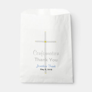 Confirmation Boy Blue Thank You Favour Bags