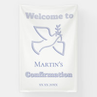 Confirmation boy welcome