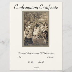 Confirmation Certificate Flyer