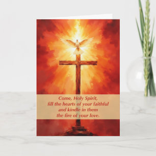 Confirmation Congratulations Holy Spirit and Cross Card