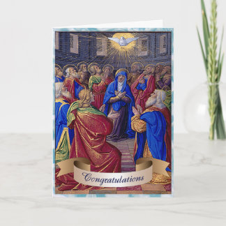 Confirmation Congratulations Pentecost Imagery Card